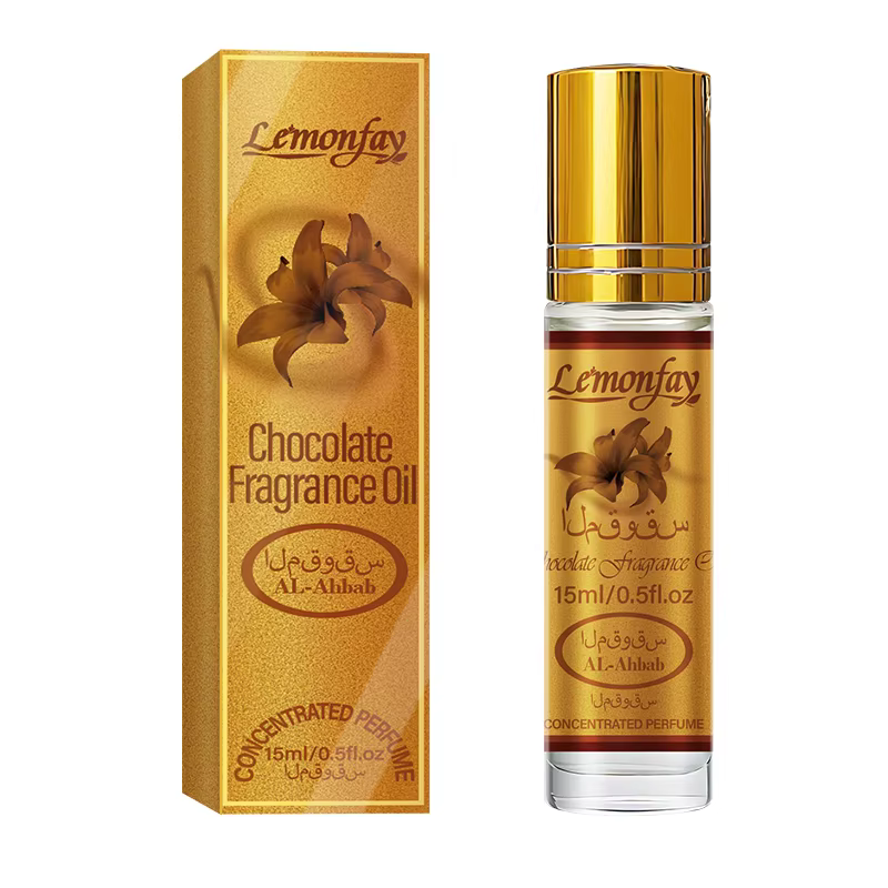 Huile parfumée au chocolat Lemonfay, parfum concentré en roll-on AL-Ahbab, parfum sucré longue durée