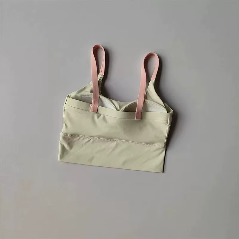 Soutien-gorge de yoga Naked Feel avec coussinets intégrés, séchage rapide, antichoc, débardeur de sp