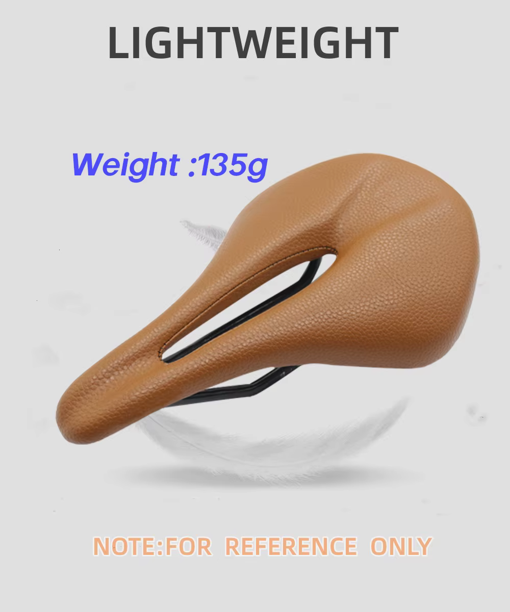 Selle de vélo selle en carbone vtt/route 143/155MM coussins en carbone en cuir Super léger Rails en 