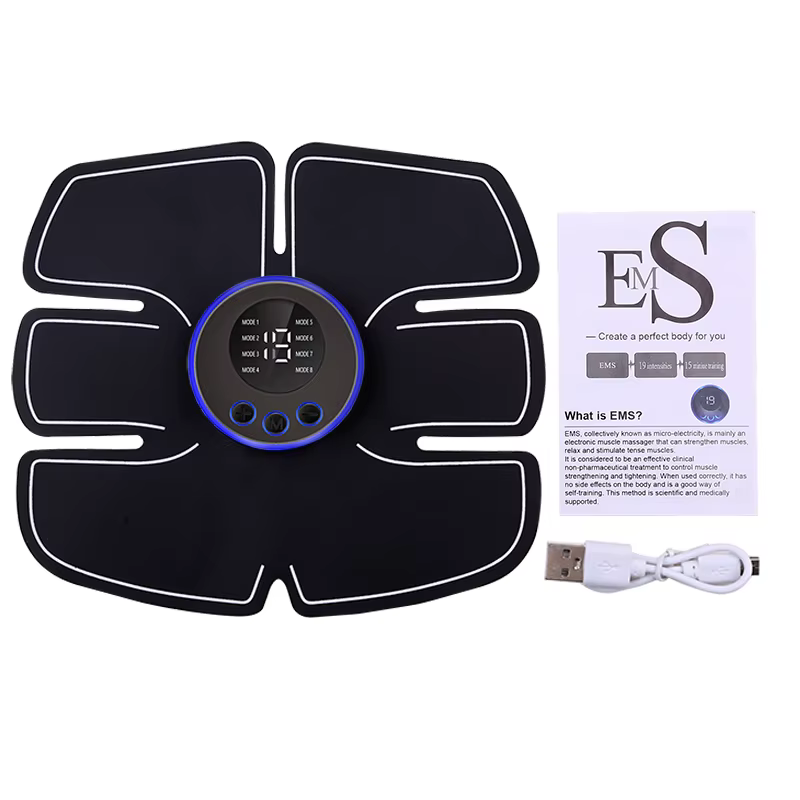Stimulateur musculaire Abdominal Fitness ABS entraînement Instrument d'exercice musculaire corps min