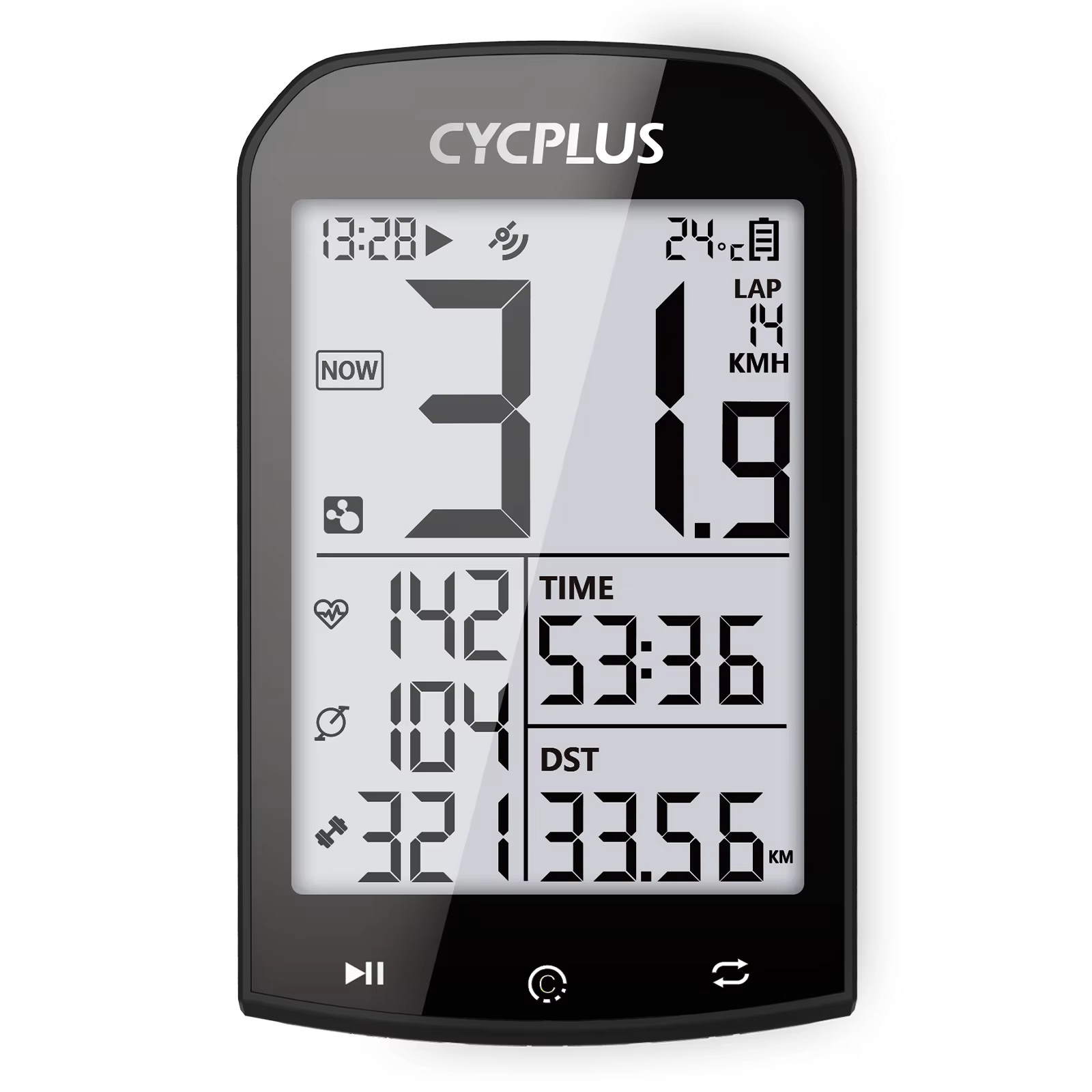 CYCPLUS-Ordinateur de vélo GPS Dallas, compteur de vitesse de vélo, Bluetooth 5.0 ANT +, compteur de