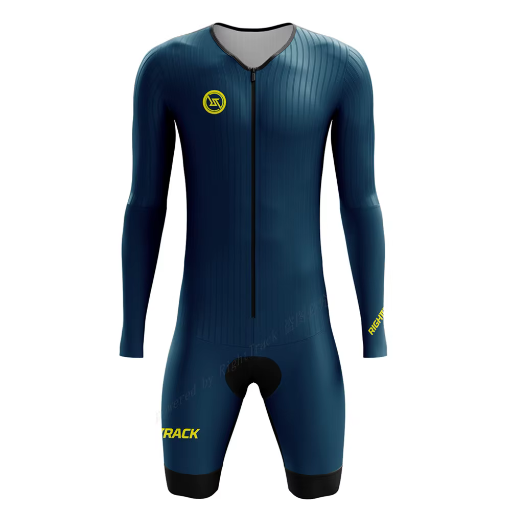 Righttrack Sport hommes cyclisme combinaison Performance à manches longues séchage rapide Protection