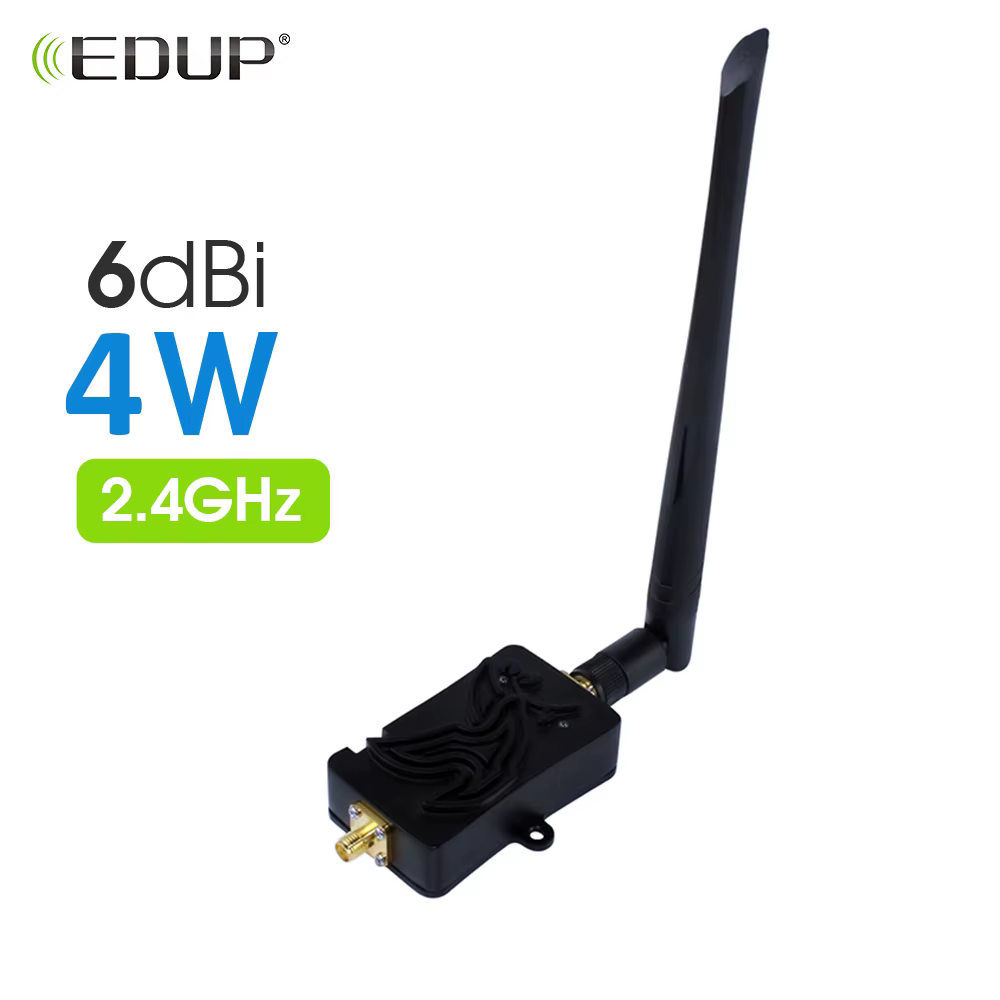 EDettes-Amplificateur de signal Wifi, 2.4GHz, 8W, routeur, extension de la portée 6dBi, adaptateur d