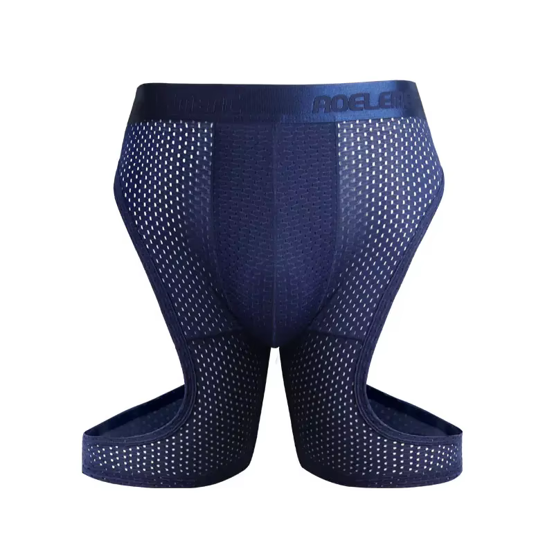 Sous-vêtements de sport pour hommes, en soie glacée, fins, à séchage rapide, anti-frottement prolong