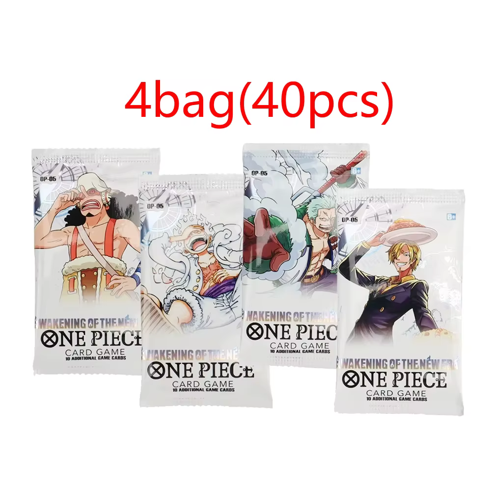 Cartes One Piece aléatoires 40/300 pièces, cartes de combat en anglais, jouets de collection, jeu de