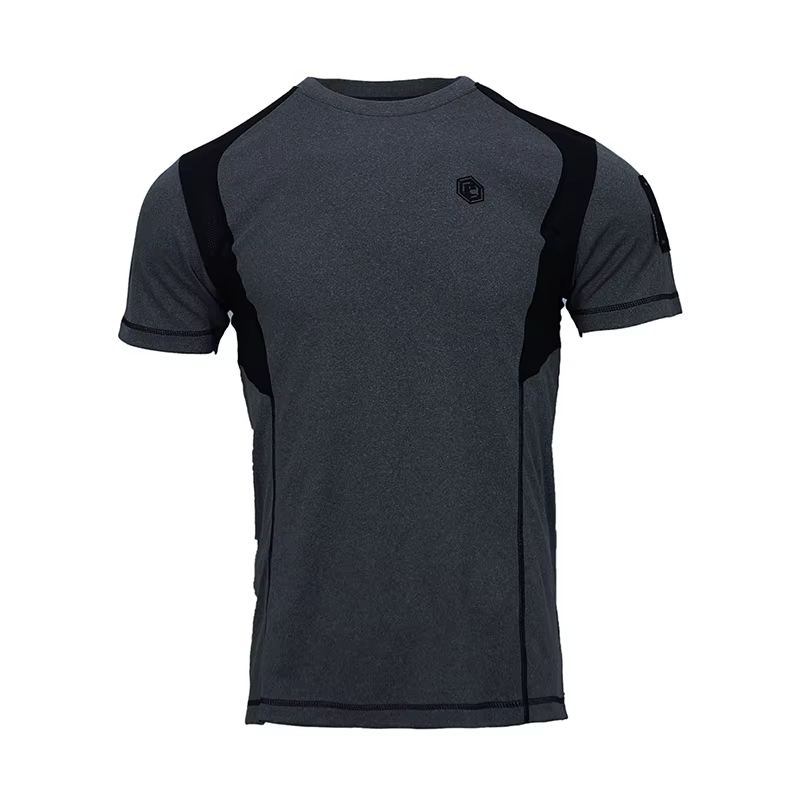 Levez songear-T-shirt de sport à manches courtes, étiquette bleue, avec aileron de requin, séchage r