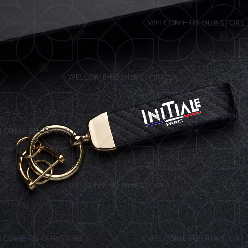 Porte-clés de voiture pour INITIALE PARIS Captur Clio, Logo de couleur française, widget en métal, a
