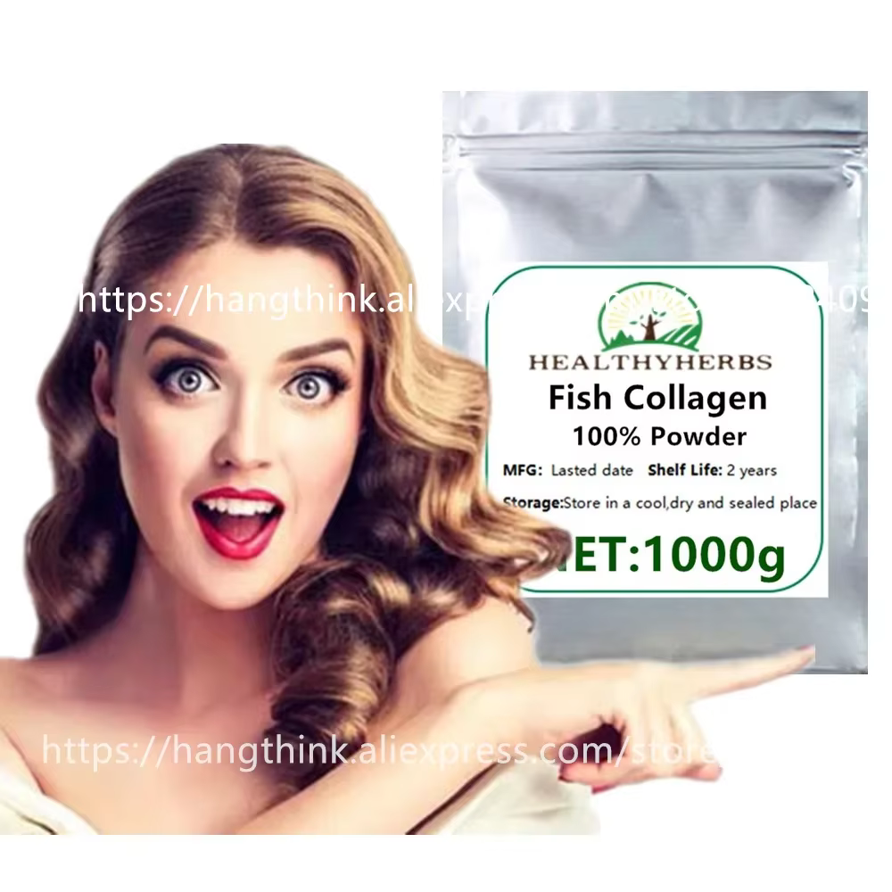 Poudre de collagène de poisson 50-1000g, blanchiment de la peau