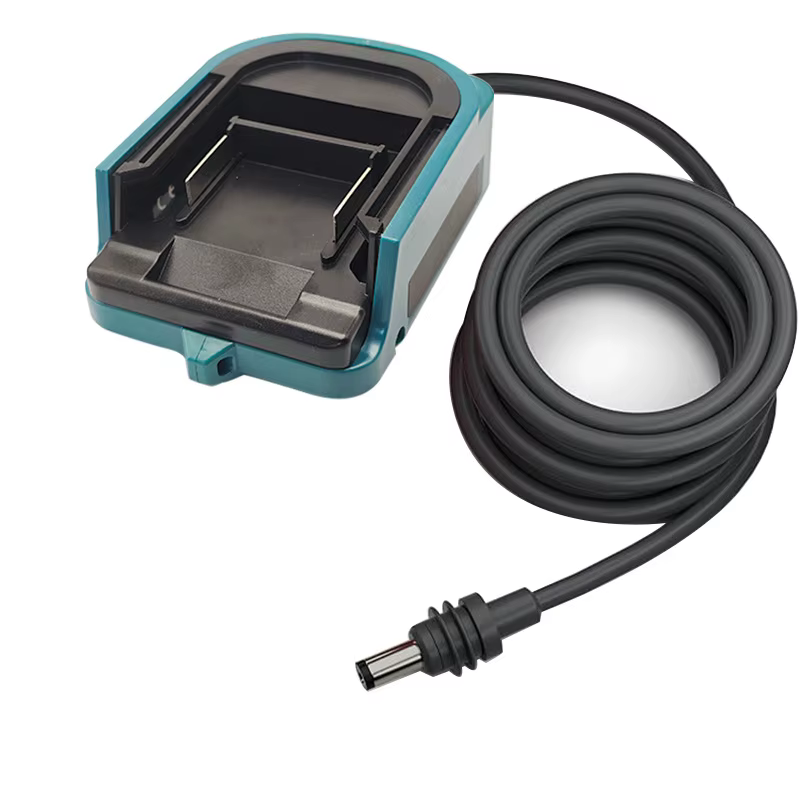 Câble de chargeur avec interrupteur, Mini adaptateur compatible avec la batterie Makita 18V, câble d