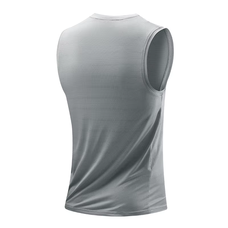 CHRLCK gilet de course pour hommes séchage rapide débardeur de gymnastique hommes Fitness chemise sa