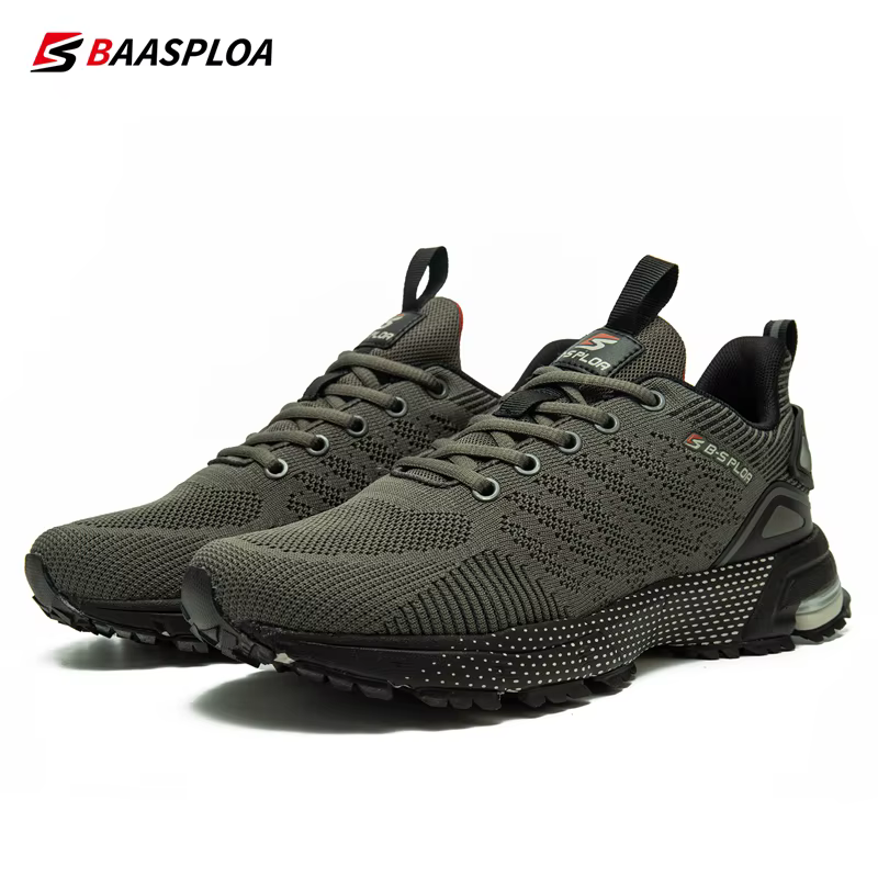Baasploa-Chaussures de course professionnelles pour hommes, baskets d'entraînement respirantes, légè