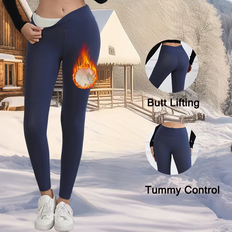 Leggings chauds en polaire pour femmes, collants épais en velours, taille haute, élastiques, Slim, c