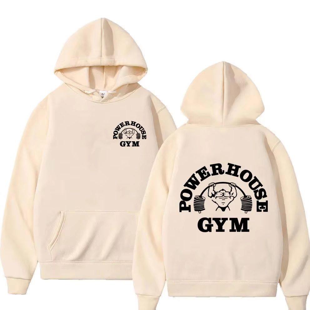 Powerhouse Gym Logo hommes et femmes sweats à capuche Harajuku Geek Fitness sweats à capuche grand à