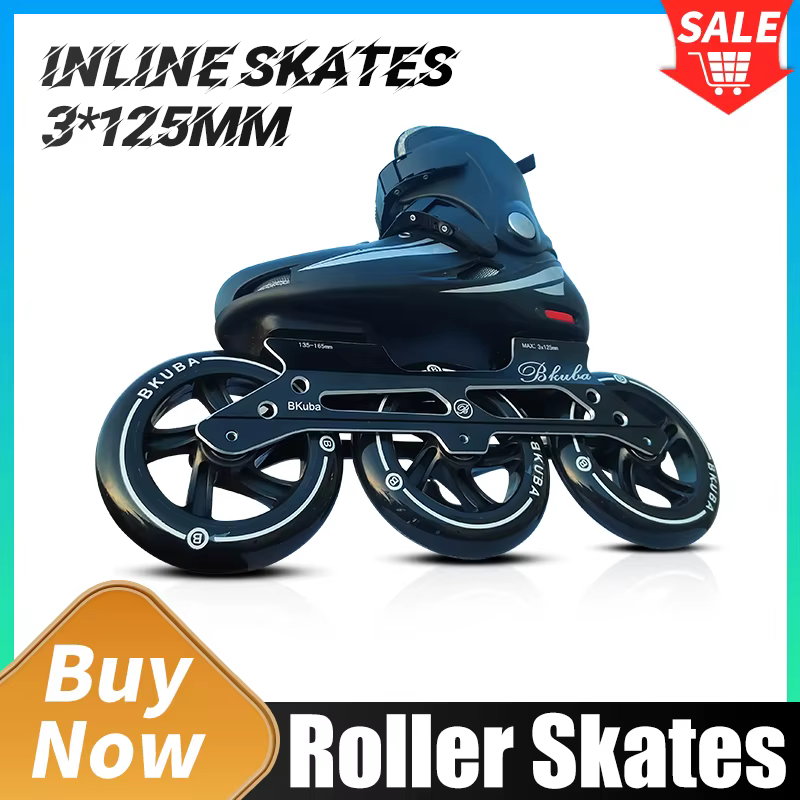 Patins à roulettes en ligne pour adultes, chaussures avec roues, professionnel, vitesse, 3 roues pou