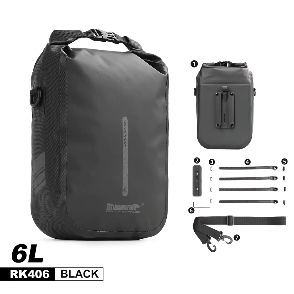 Rhinowalk – sac pour trottinette électrique, 4l 6l, 100% étanche, Sport, vélo, fourche avant, access