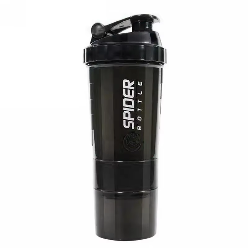Bouteille de shaker de protéines pour le sport et la salle de sport en plastique utile de 500 ml