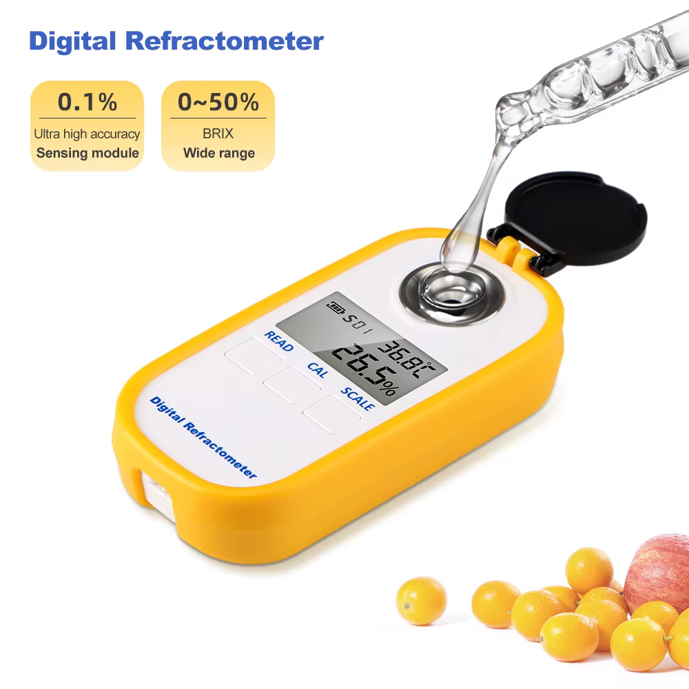 Réfractomètre numérique pour sucre, réfractomètre pour miel, testeur de teneur en sucre Brix 0-94% 0