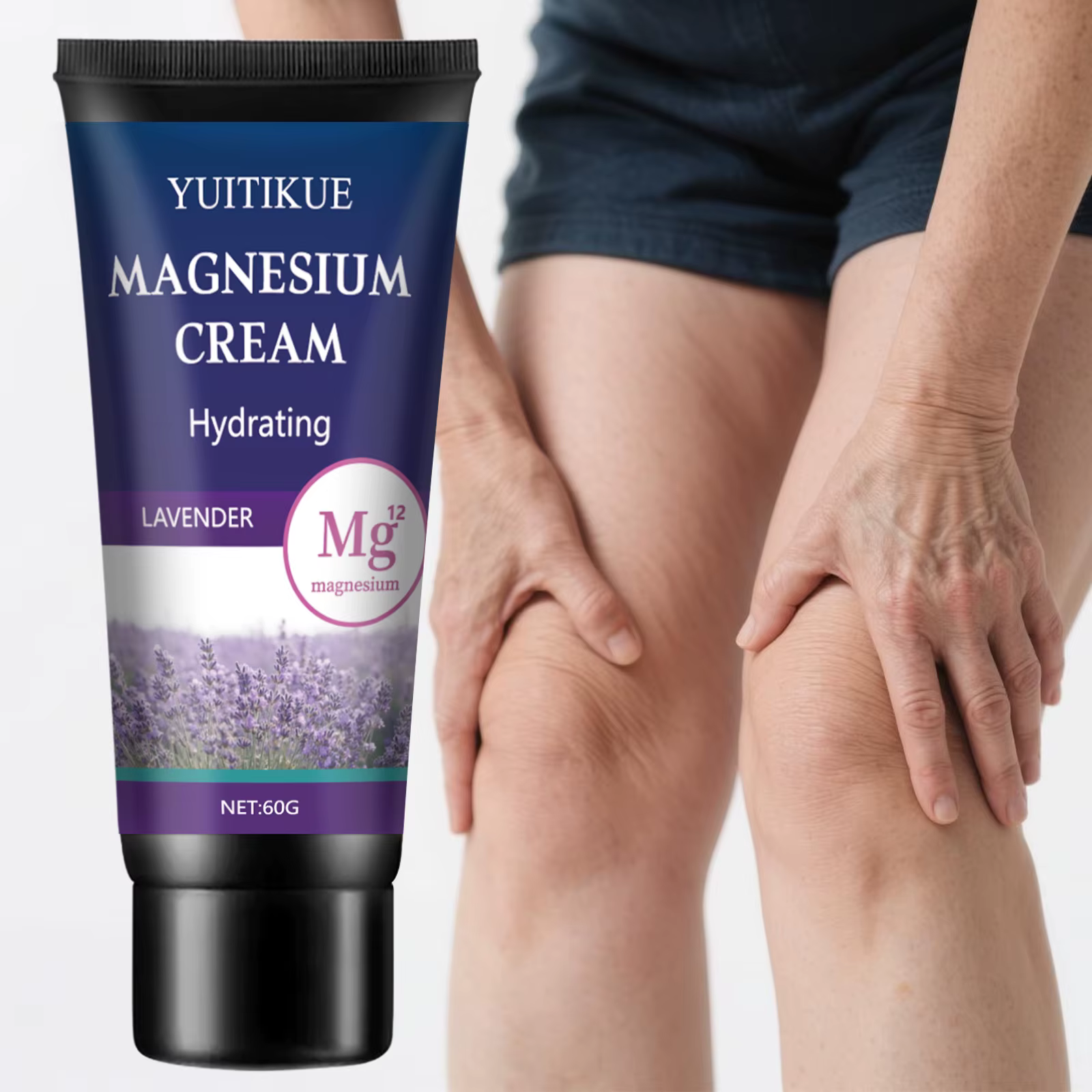Crème de magnésium lavande |   Soins articulaires (taille/genou/cou) |   Hydratant |   Absorbe facil