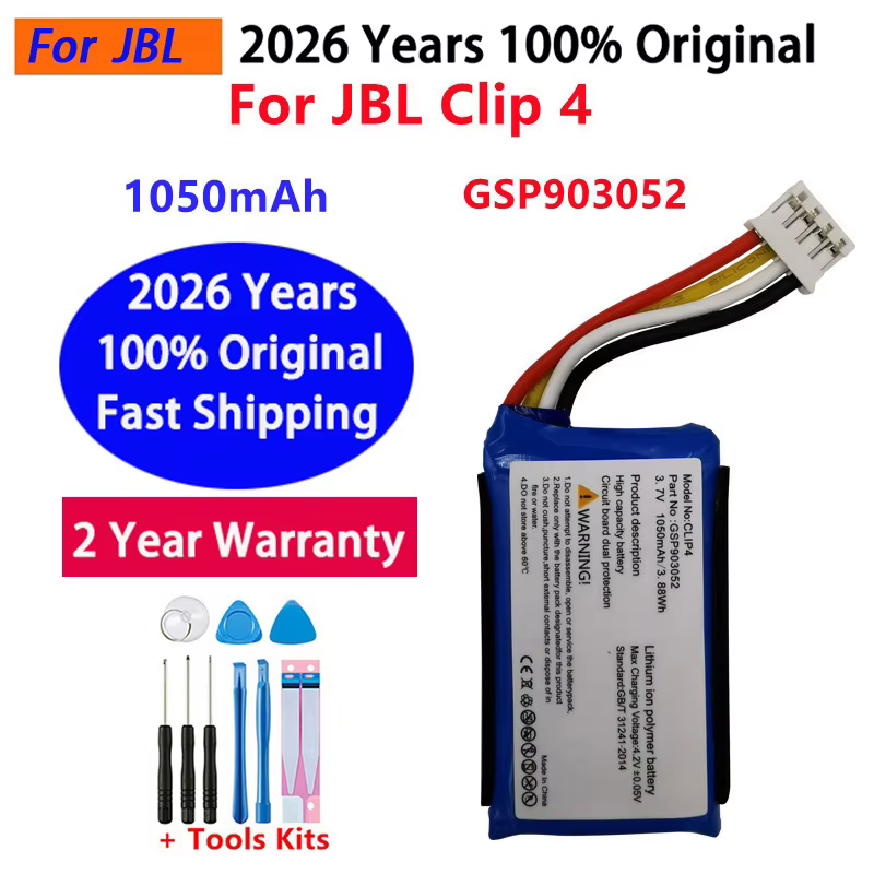 Batterie d'origine 2026 pour enceintes JBL Link 10 20, JBL Charge, Boombox, Flip, Pulse, Xtreme 1 2