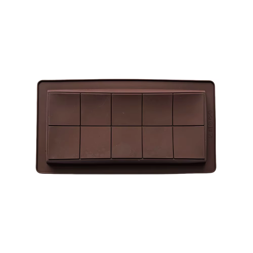 Moule en Silicone pour barre énergétique au chocolat, 10 grilles, page complète), en forme de gâteau