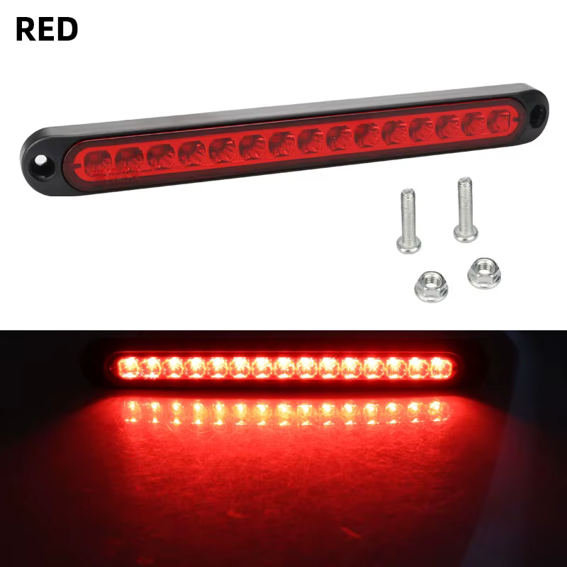 Barre lumineuse de position latérale LED pour camion, 12V-24V, feu stop, voyant d'avertissement pour