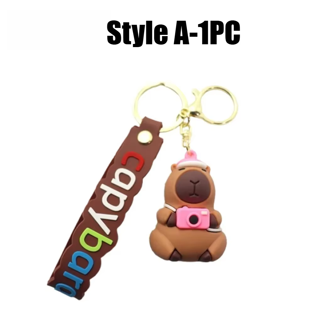 Porte-clés Capybara mignon, accessoire Animal mignon pour filles et enfants, décoration Adorable et