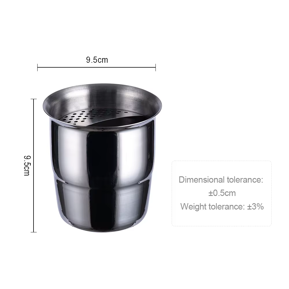 MTM 450ml professionnel en acier inoxydable filtre Shaker verser sur crépine tasse multifonctionnell