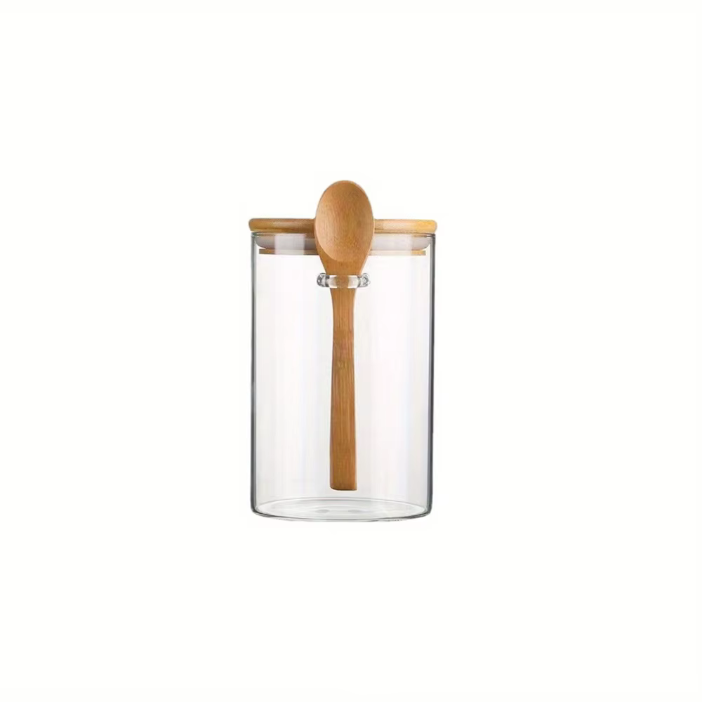 Bocaux en verre hermétiques avec couvercle et cuillère pour Overnight Oats, 16 oz, lot de 1/2/3/4, p