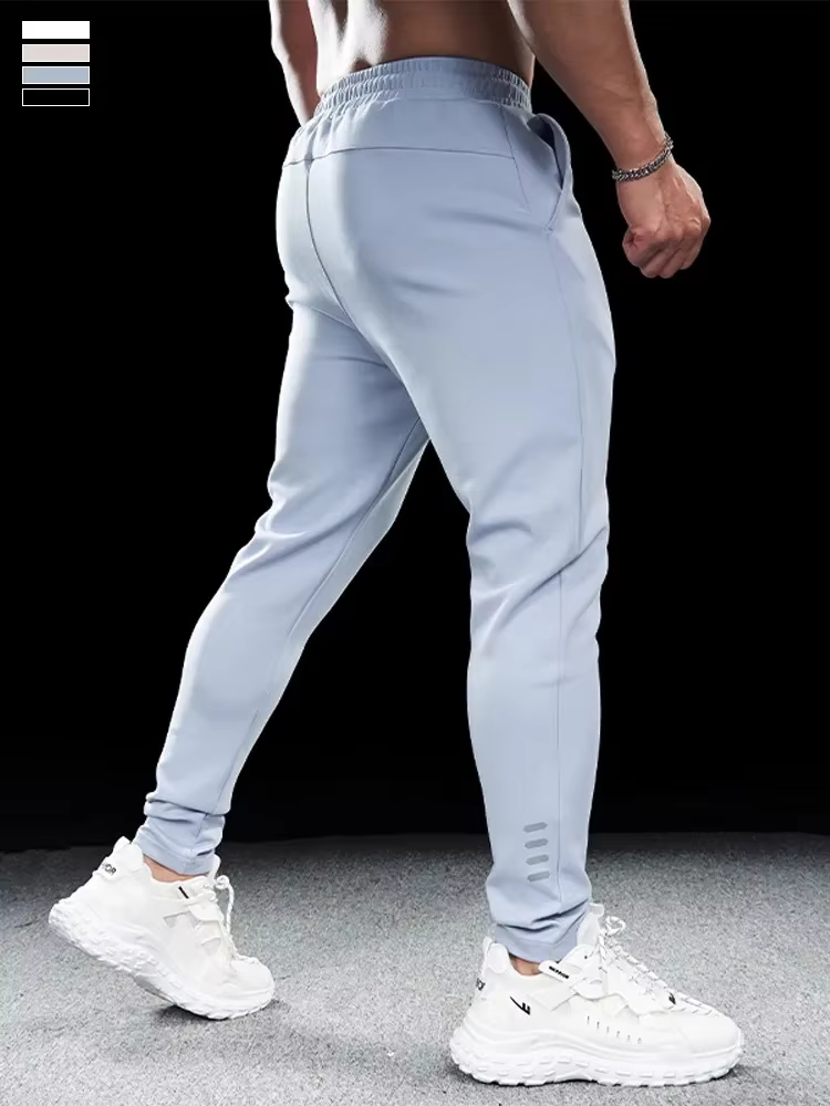 Pantalon de sport pour hommes, Fitness, décontracté, Slim, extensible, course à pied, hauts, séchage