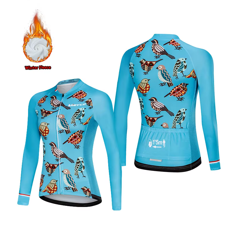 Maillot Thermique de Cyclisme pour Femme, Veste d'Hiver, Vêtement de Montagne en Plein Air, Tenue de