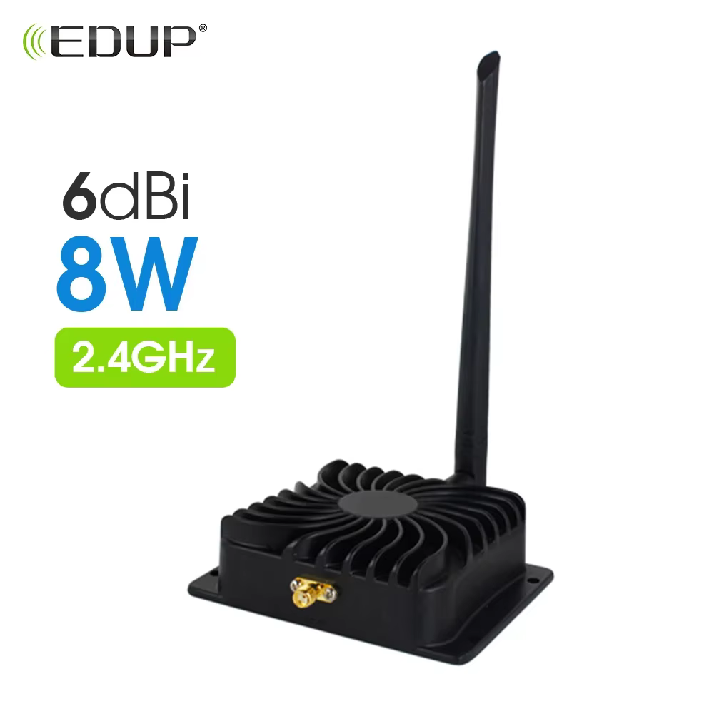 Amplificateur WiFi EDUP AB003 8W 2,4 GHz, amplificateur de signal WiFi, routeur, extension de portée
