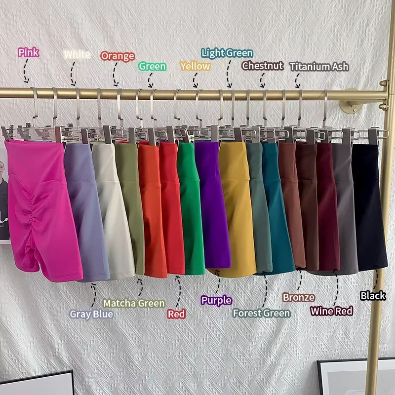 Short de Yoga taille haute sans couture, couleur unie, respirant, séchage rapide, Leggings de Fitnes