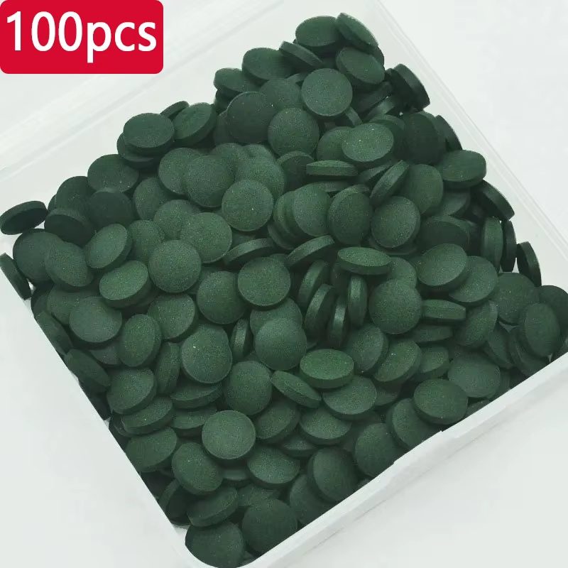 100-3000 comprimés de spiruline de haute pureté, riches en spiruline. Nourriture pour poissons préfé