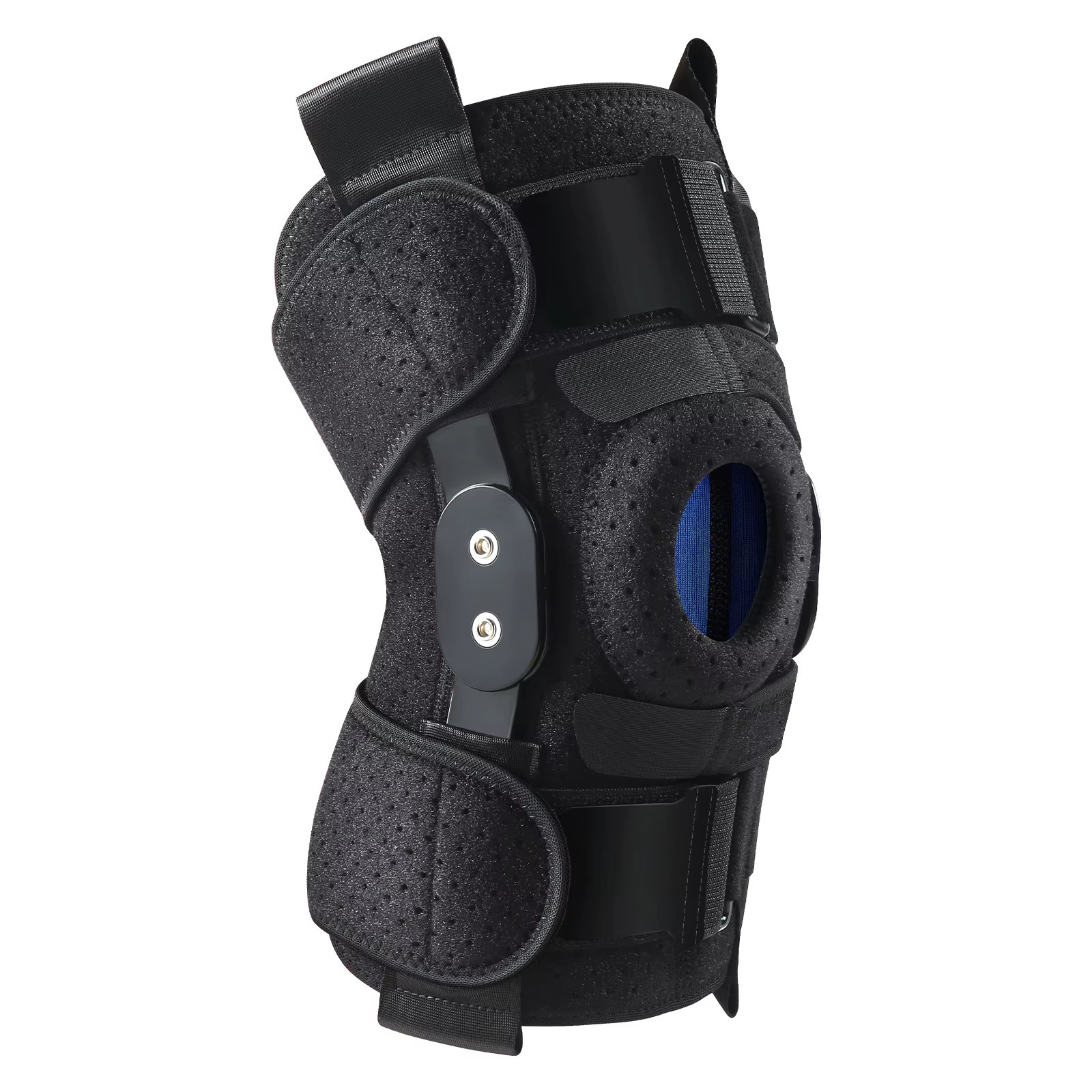 Genouillère articulée avec stabilisateurs latéraux et coussinets de Gel rotulien, douleur au genou p