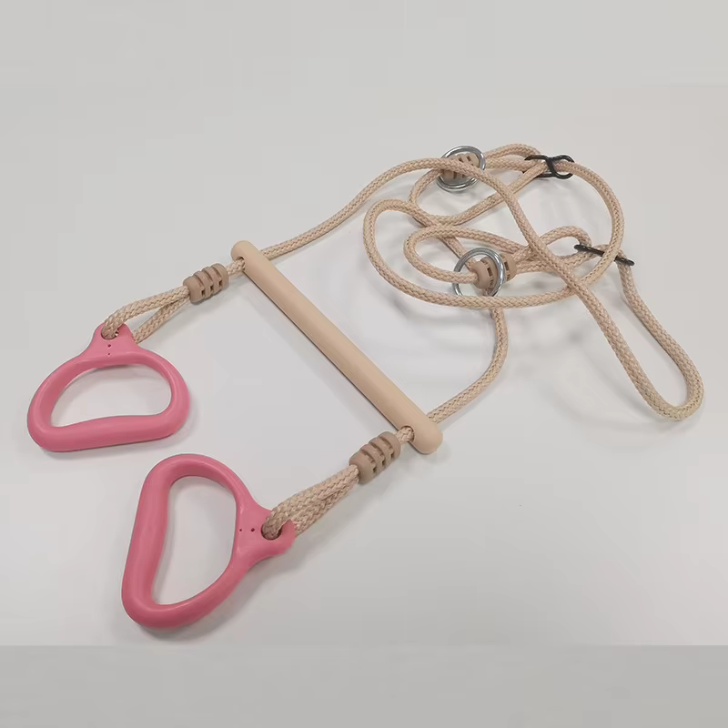 Barre de trapèze et anneaux d'escalade ergonomiques pour entraînement de base, fitness à domicile, e
