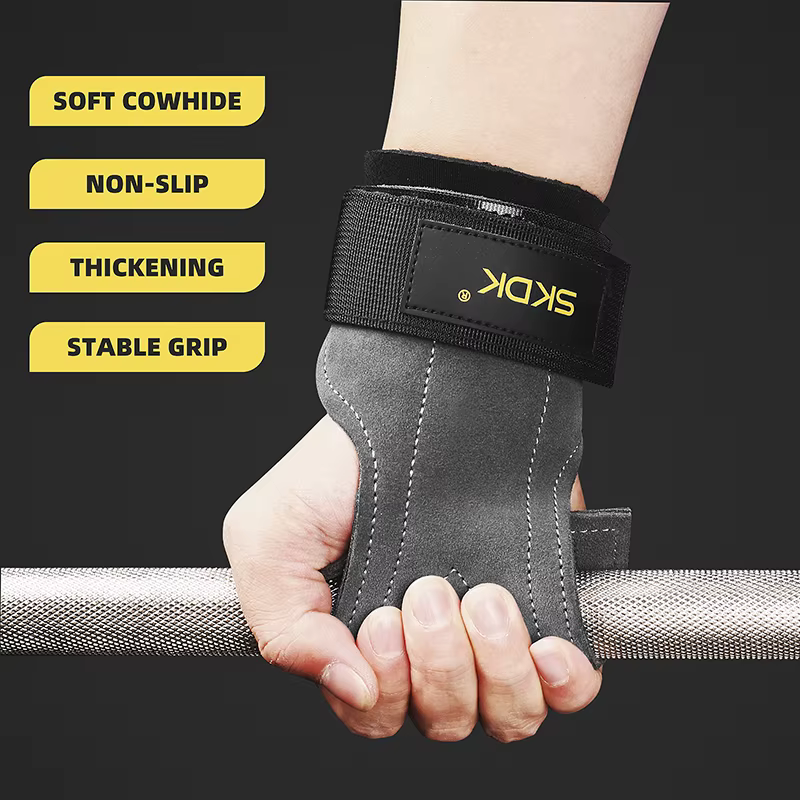 SKDK – protège-paume pour poignées de gymnastique, en cuir de vache, protection de la paume, gants d