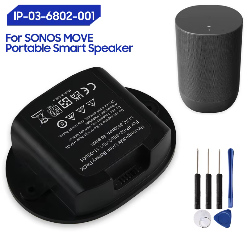 Batterie pour haut-parleur Bluetooth SONOS MOVE IP-03-6802-001 IP-03-9291-001 PAN-03-682-001 3400mAh
