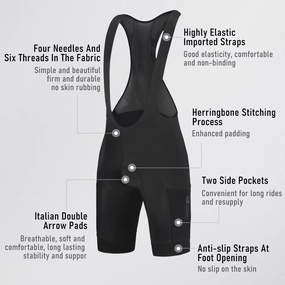 ThinkRider – cuissard de cyclisme pour hommes, avec coussinet belge, haut de gamme, respirant, moula