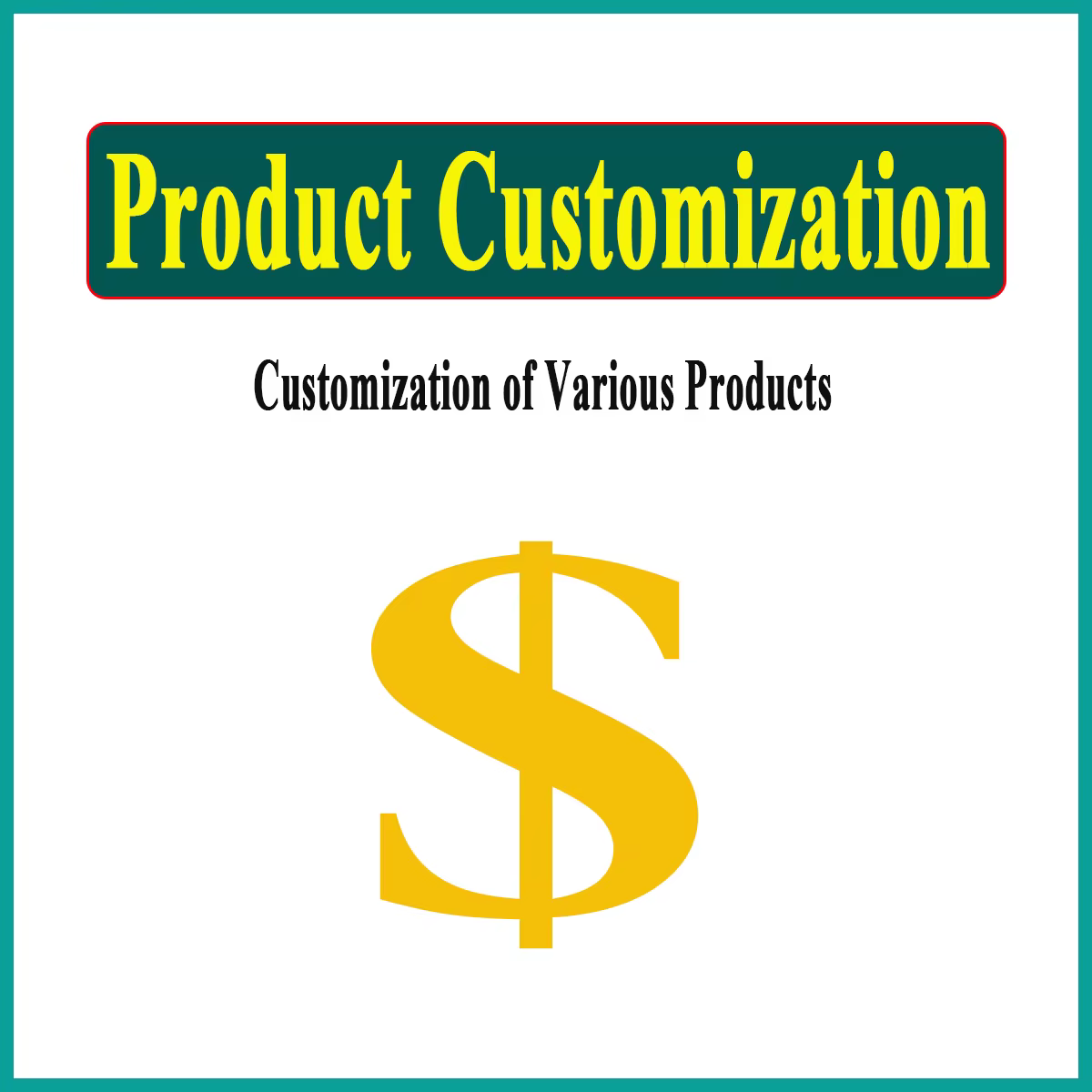 Produits personnalisés