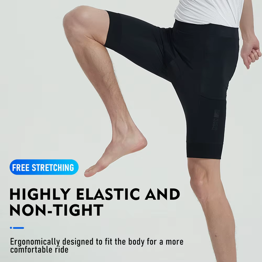 ThinkRider – cuissard de cyclisme pour hommes, avec coussinet belge, haut de gamme, respirant, moula