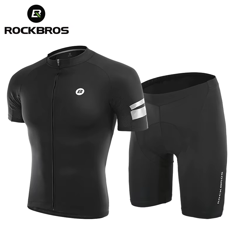 ROCKBROS – maillot de cyclisme pour hommes, chemise d'été respirante, vêtements de vélo à séchage ra