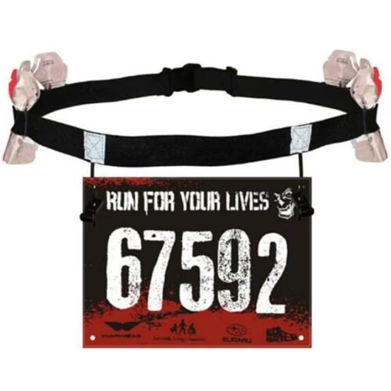Ceinture numéro de course, sac de taille, porte-bavoir pour Triathlon, Marathon, cyclisme, moteur av