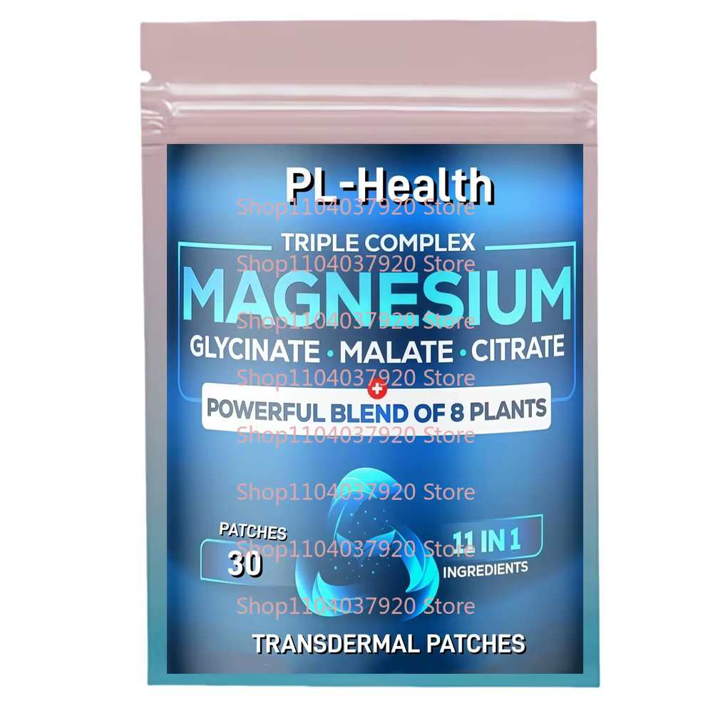 30 patchs patchs transdérmiques complexes de chélate de glycinate de magnésium pour soutenir l'humeu