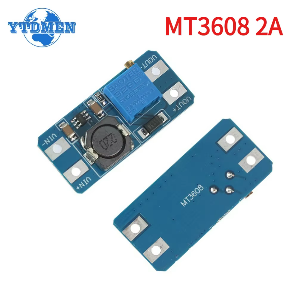 Convertisseur Boost MT3608 DC-DC, Module d'alimentation réglable, carte élévatrice, sortie MAX 28V 2