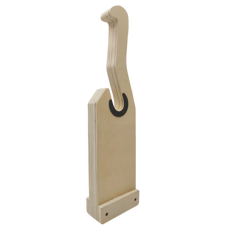 Cric d'haltères en bois pour barre d'entraînement au poids, support d'haltères adapté au chargement/