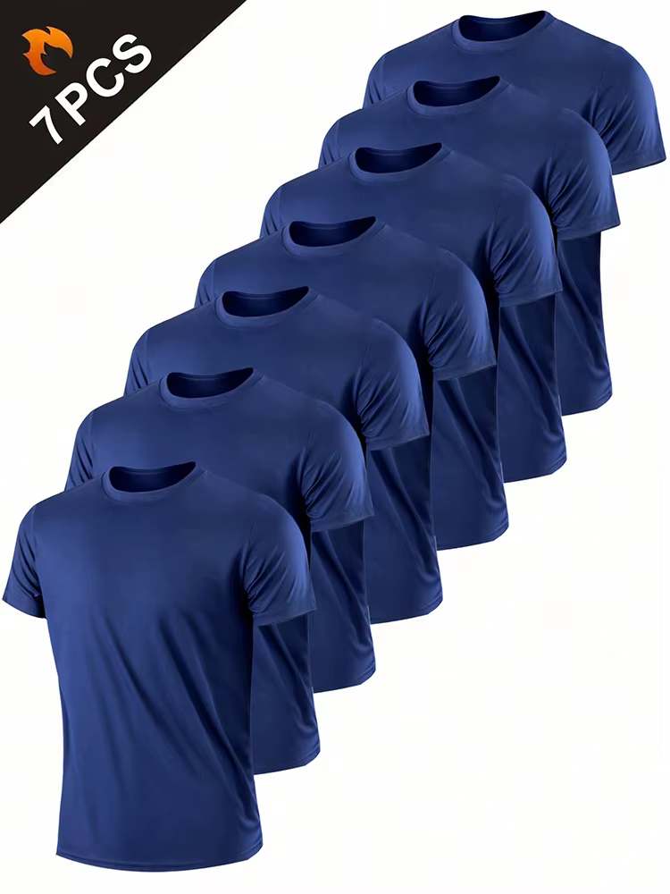T-shirt de sport à séchage rapide ultraléger pour hommes, haut léger respirant, document solide, ent