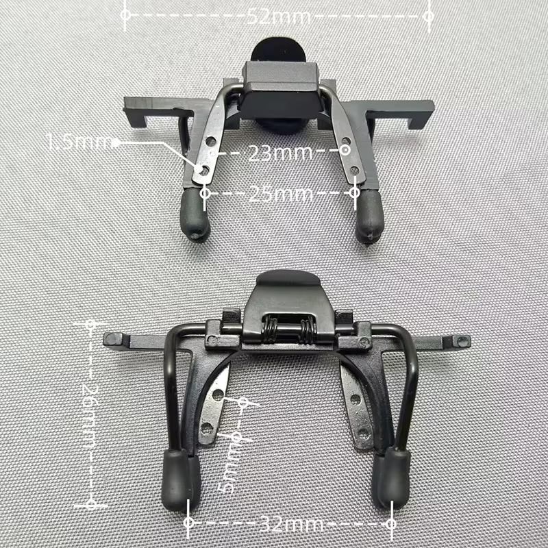 2 pièces pince de montage accessoires dentaires pour lunettes Loupe binoculaire médicale Loupe LED d