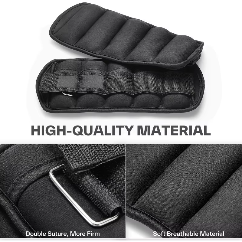 Poids de cheville réglables 1 paire 2 4 6 8 10 lb sangles de poids de jambe pour femmes hommes, ense