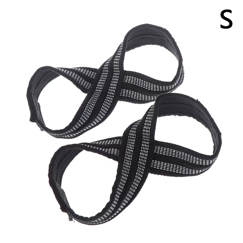 . [LA] 1 paire de sangles en forme de 8 pour soulevé de terre, musculation, shrugs, bande de préhens
