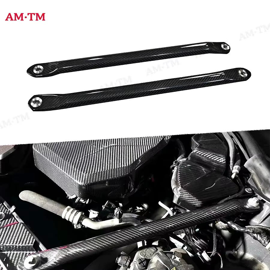 Barre de renforcement moteur en fibre de carbone sèche pour BMW Série 4 G22 G23, barre de renforceme